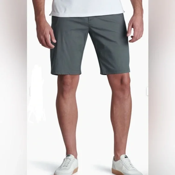 Kuhl Men's Resistor Lite Chino Short 32 Charcoal Blue Casual Stretch Classic - Picture 1 of 16